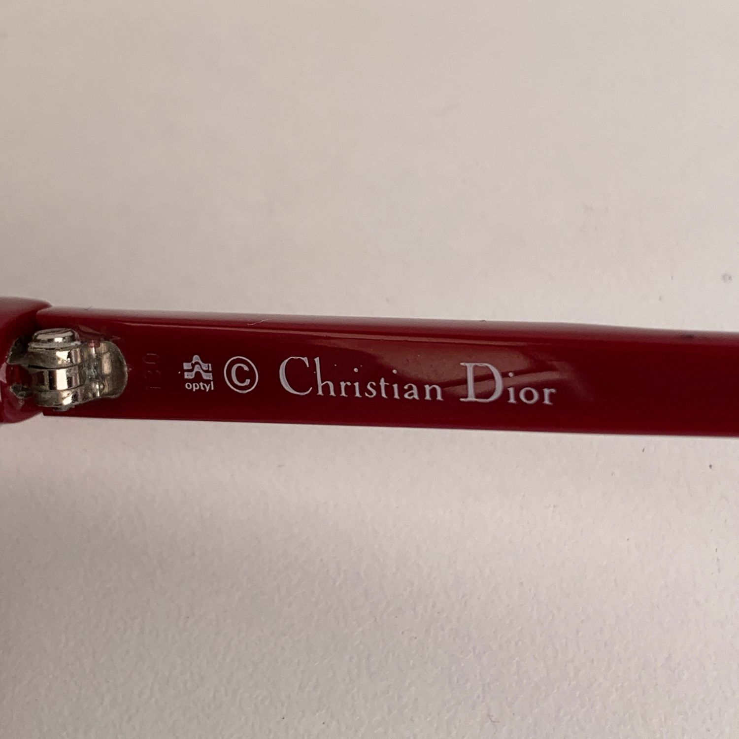 Authentic Christian Dior Vintage Burgundy Pink Op… - image 4