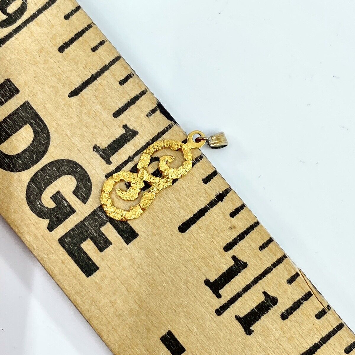 22K/14K Alaskan Yellow Gold Pressed Custom Cursiv… - image 6