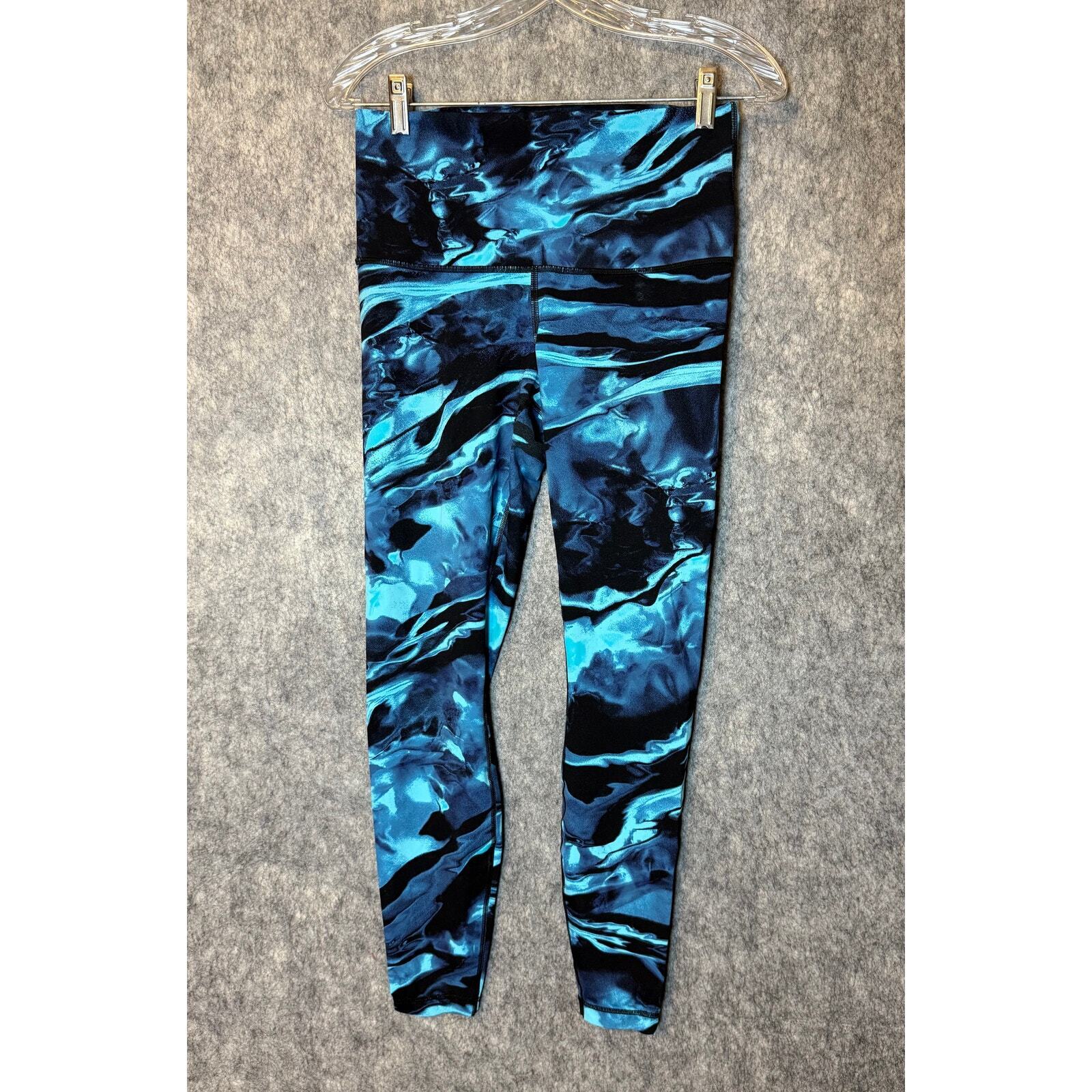 Lululemon Wunder Under Pant Marble Blue Size 10 - image 2