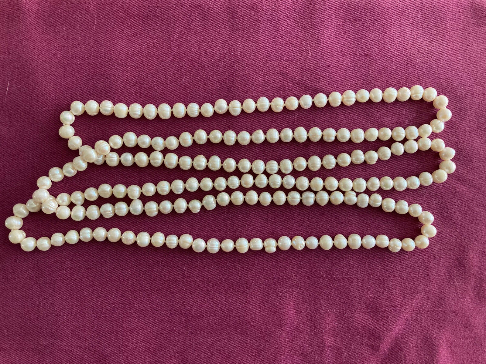 10mm Freshwater Baroque Style 72 Inch Strand of P… - image 3