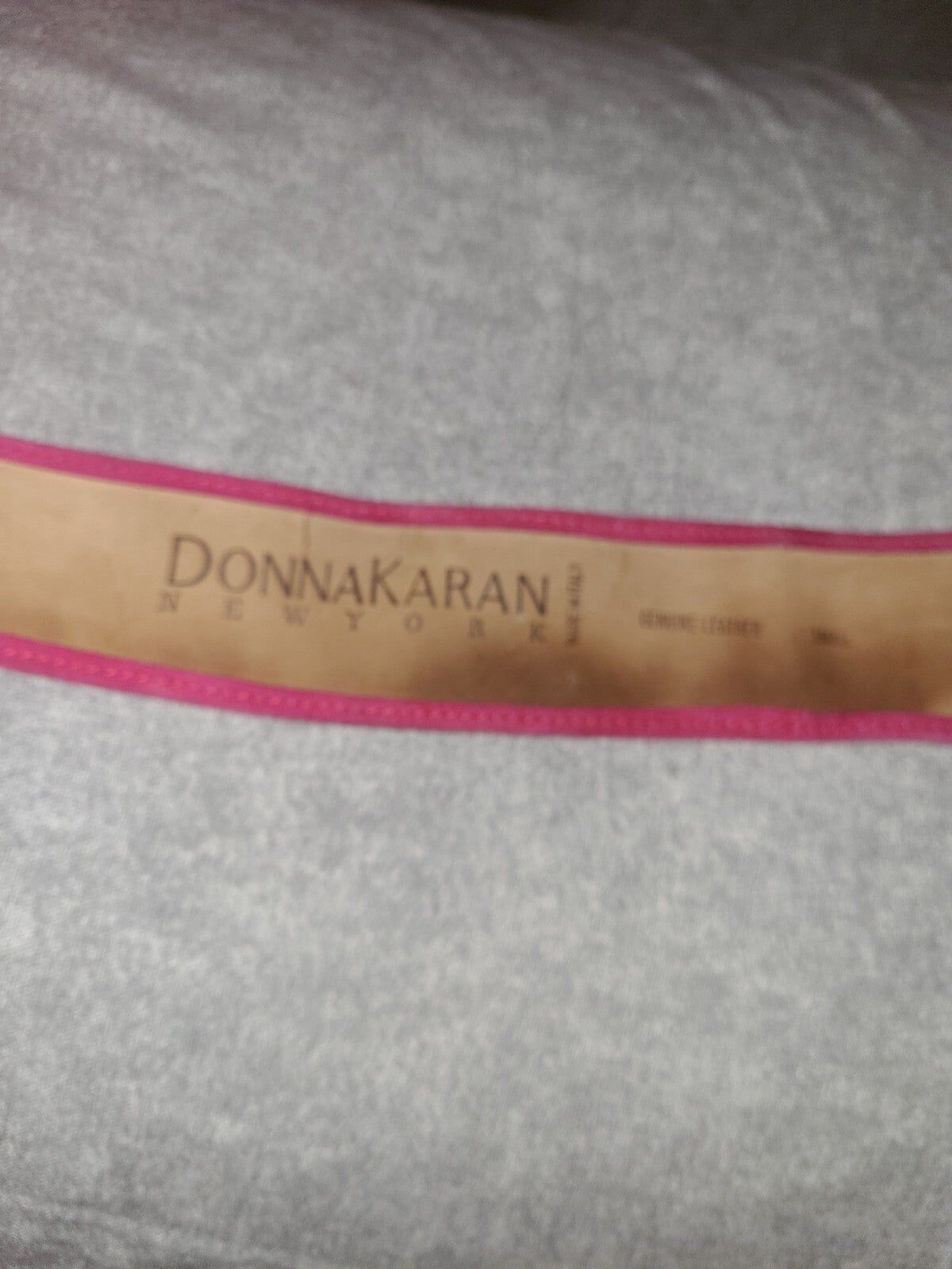 Donna Karan vintage hot pink belt RARE 90s ultra … - image 2