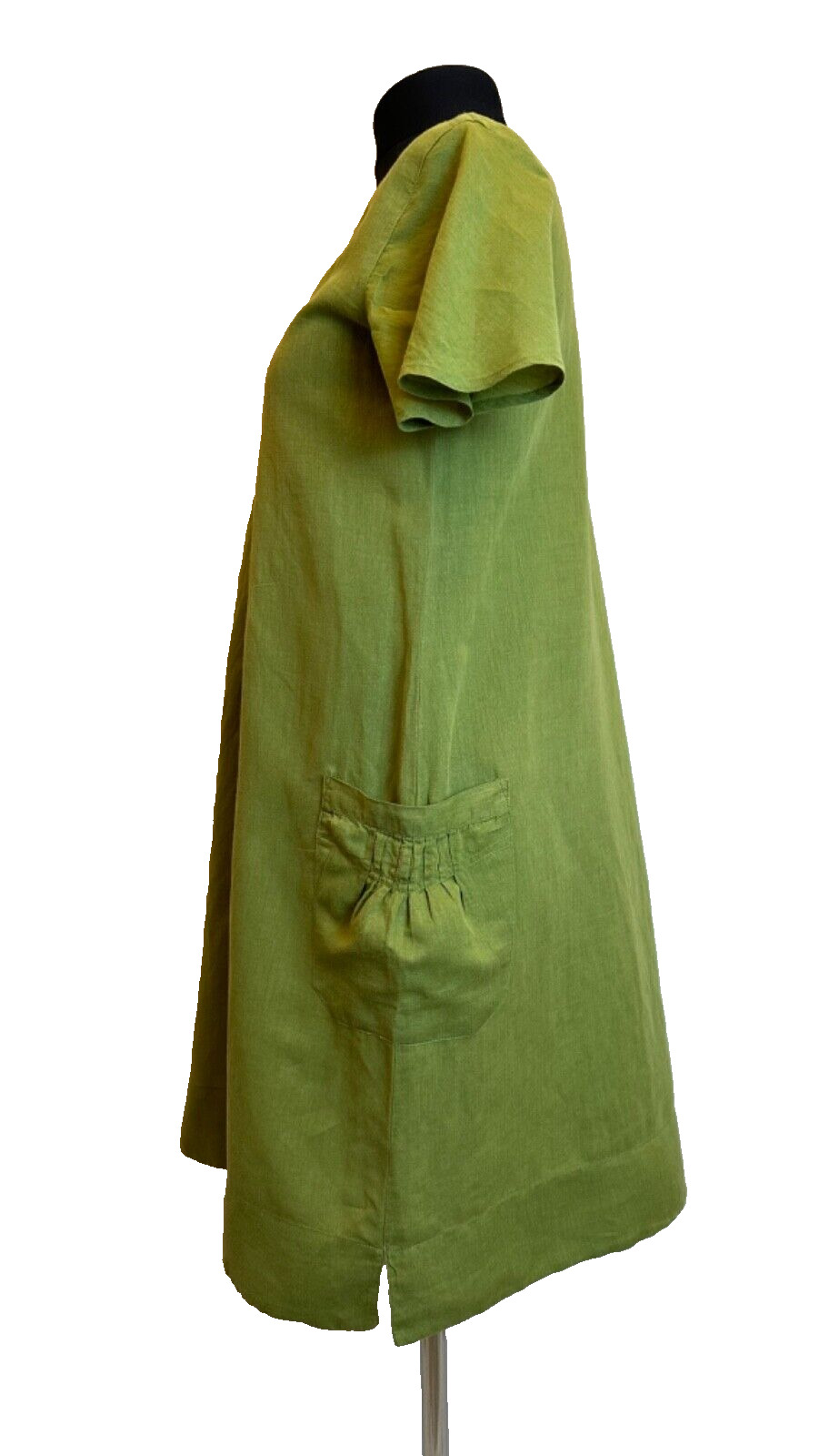 Gudrun Sjoden Size M Green Cotton Linen Lagenlook… - image 8