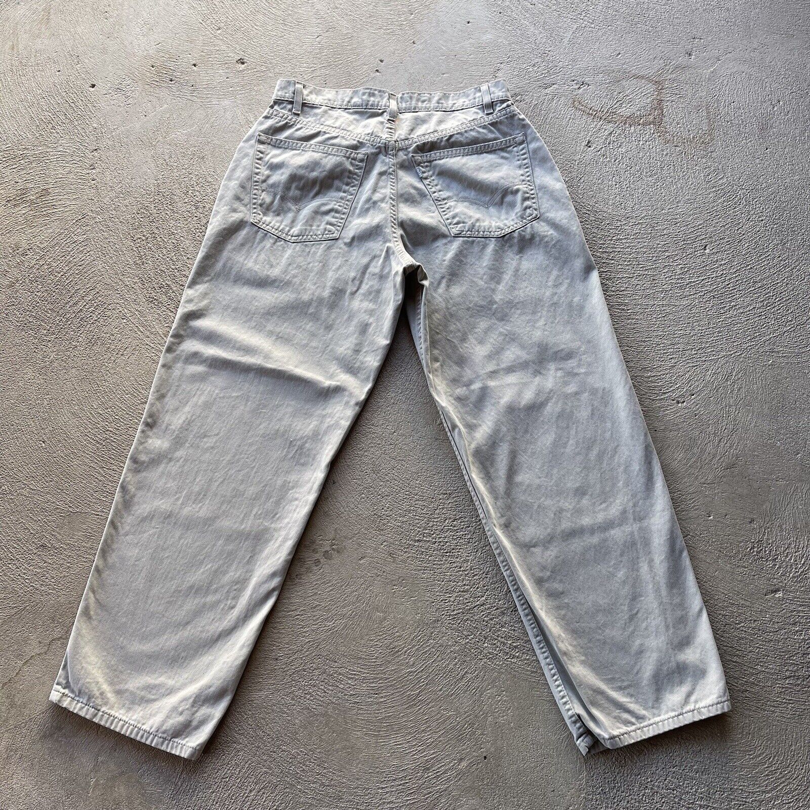 Vintage Levis Pants Mens 33x30 Beige Silvertab Ba… - image 3