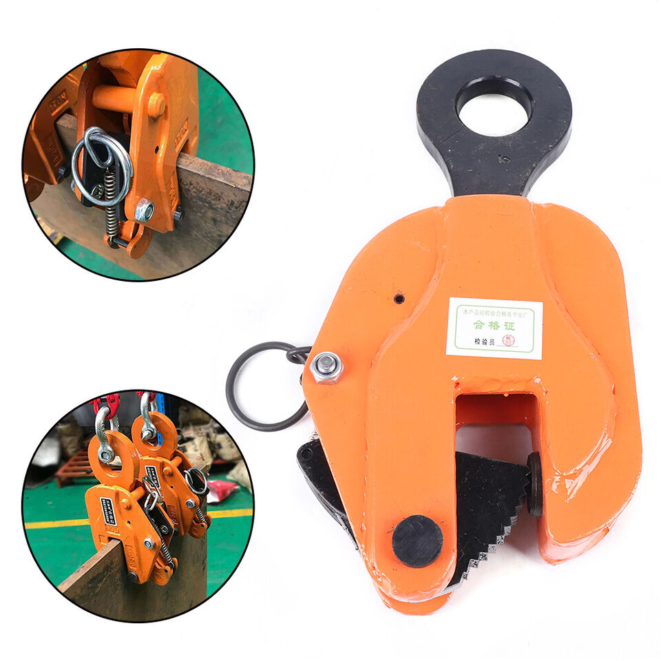 3 Ton Industrial Vertical Plate Lifting Clamp Steel 6600LB Heavy Duty ...