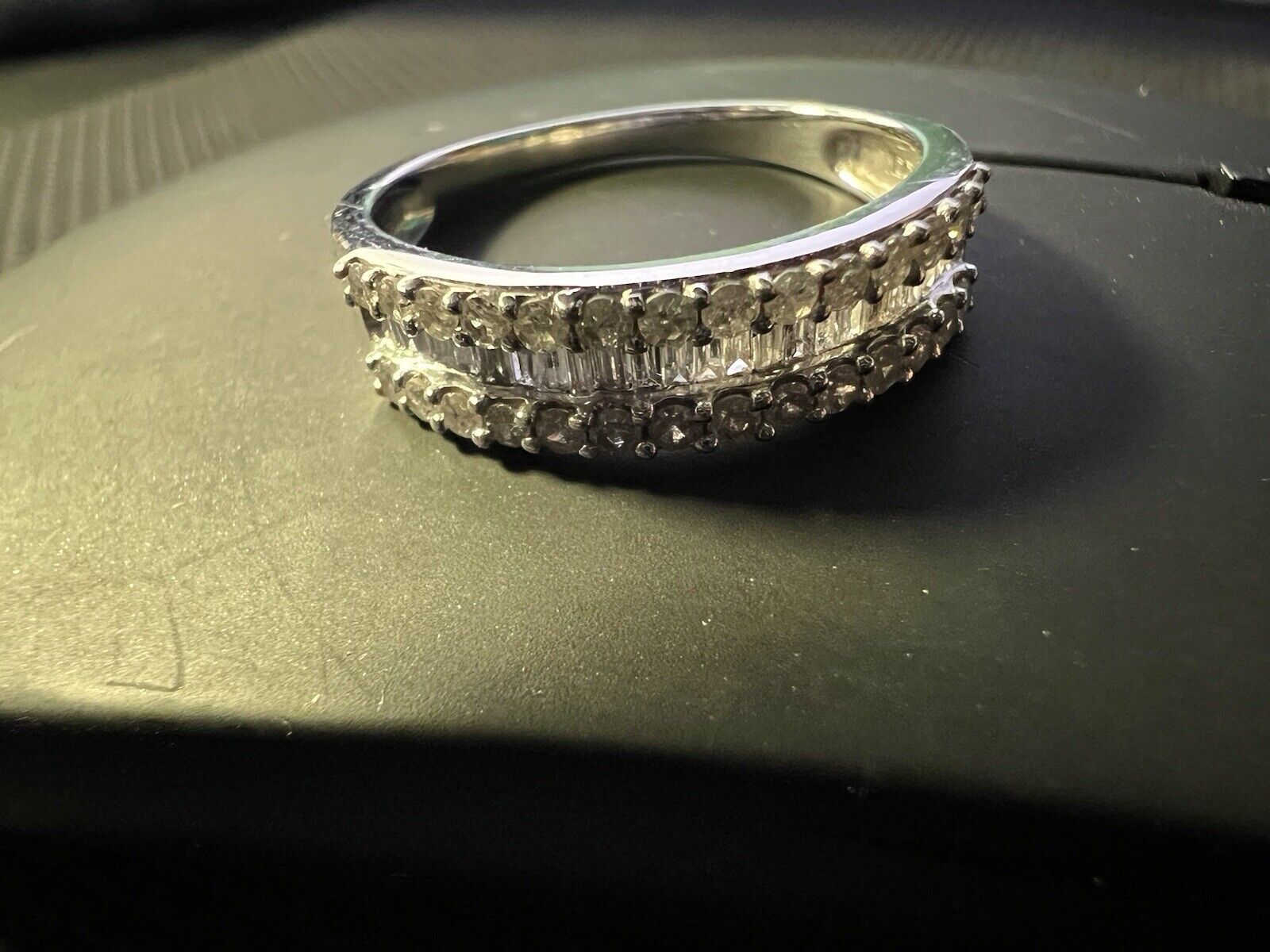 10k white gold Diamond Ring - image 1