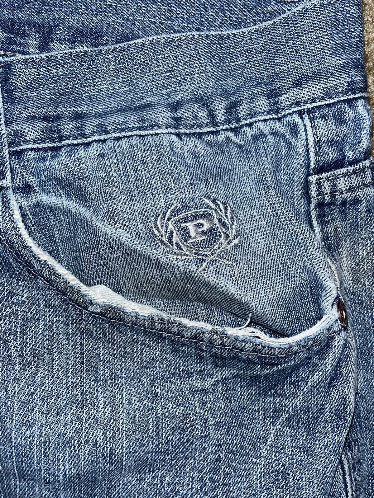 Vintage Y2K 90’s Embroidered Phat Farm Jeans - image 3