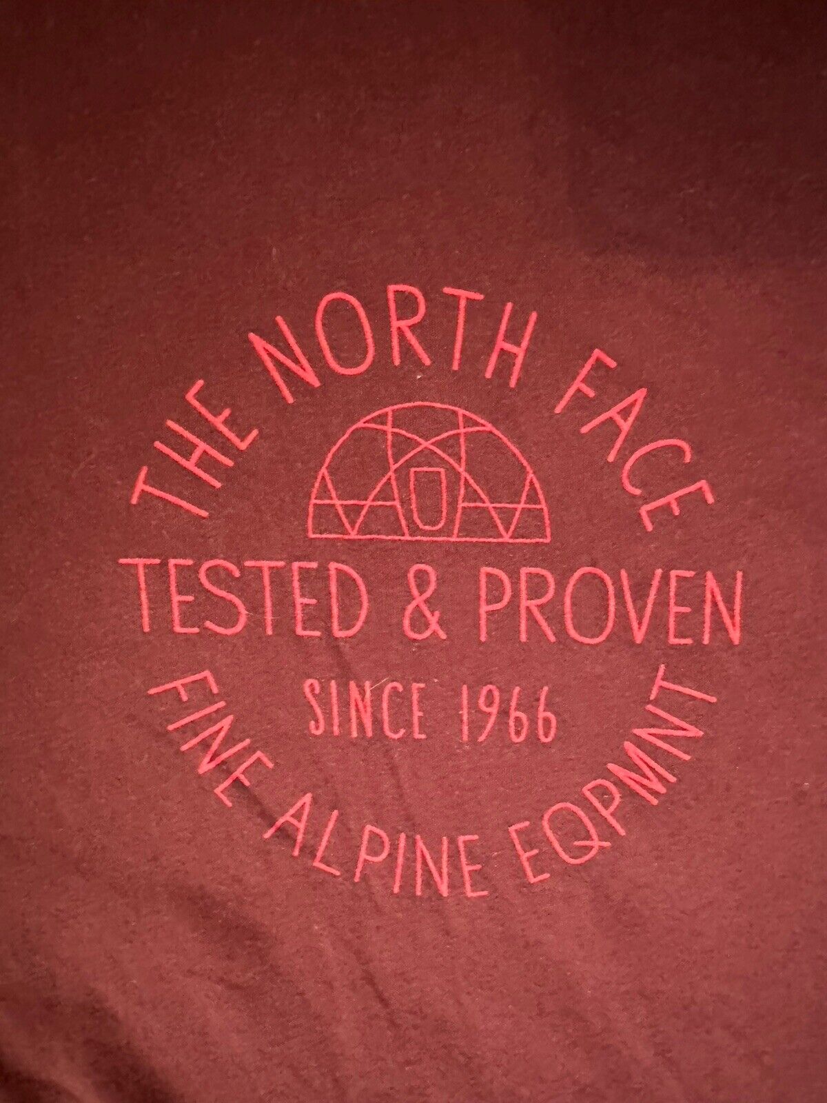 The North Face Graphic Print T-shirt Maroon Tee S… - image 3