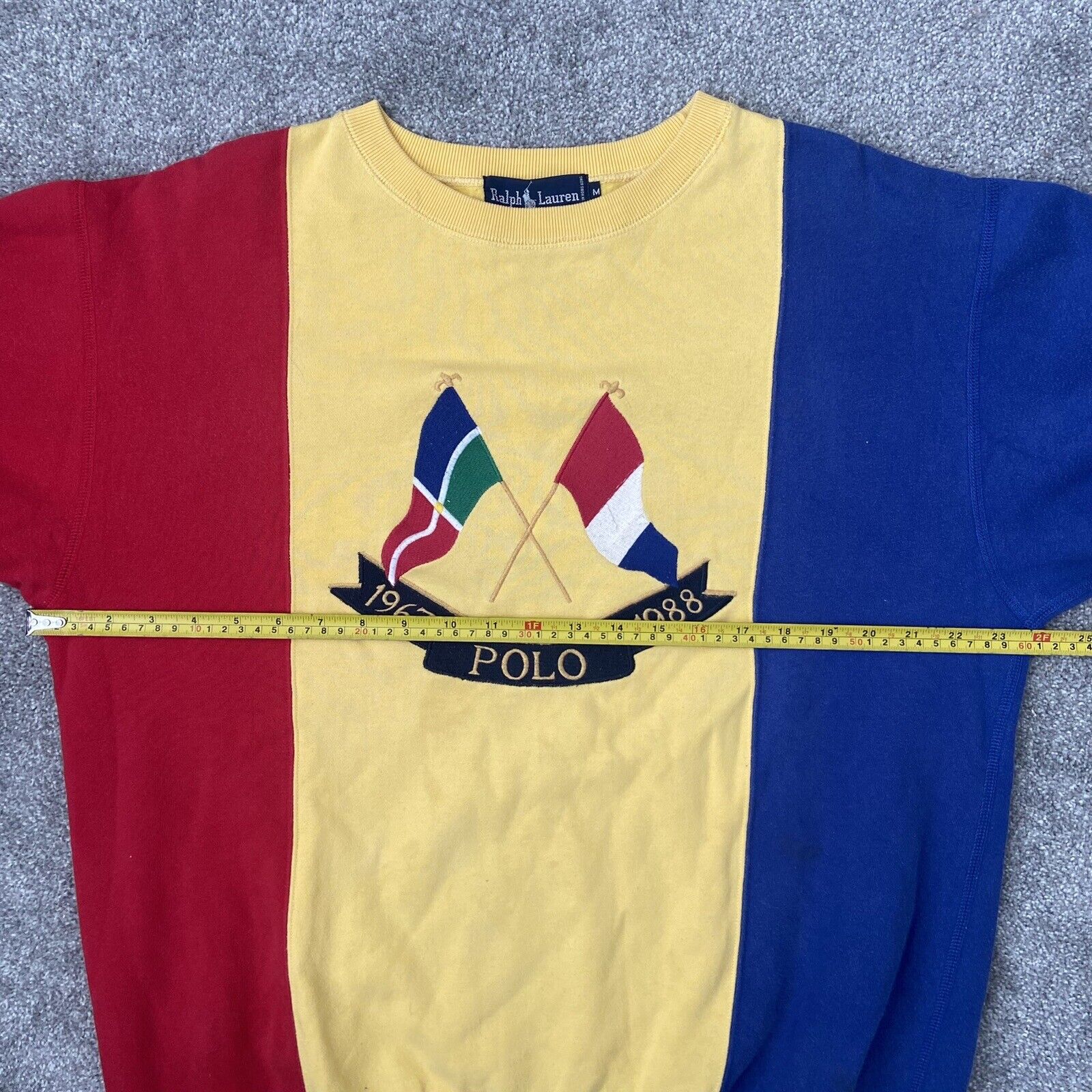 Vintage Polo Ralph Lauren Cross Flags M Colorbloc… - image 7