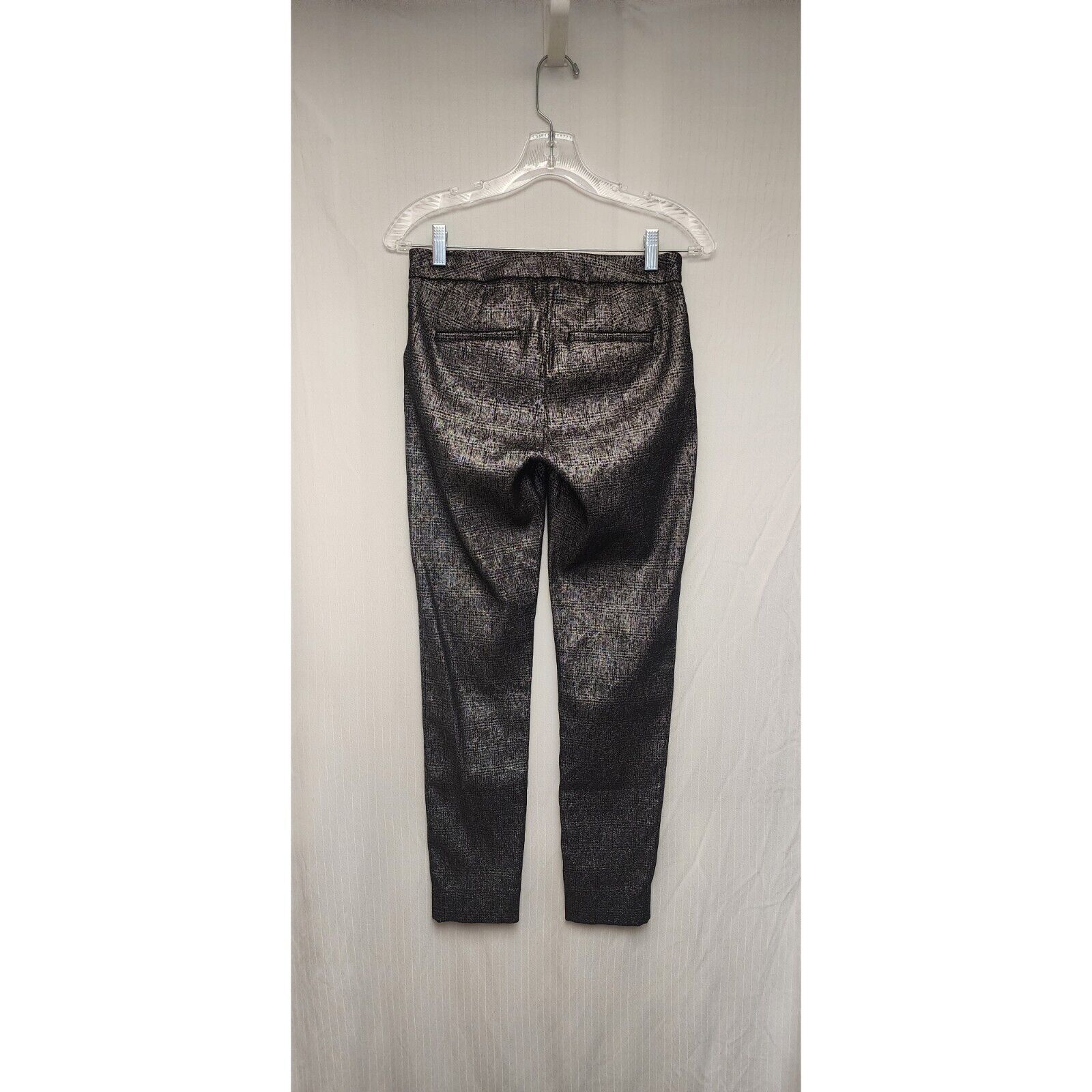 Banana Republic Sloan Skinny Fit Metallic Black P… - image 4