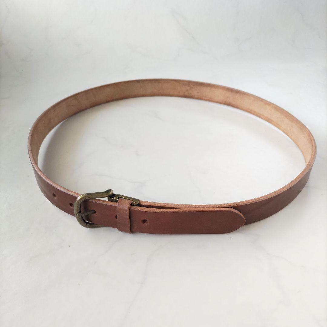 Genuine Leather Belt Long Size Thick Adjustable U… - image 3