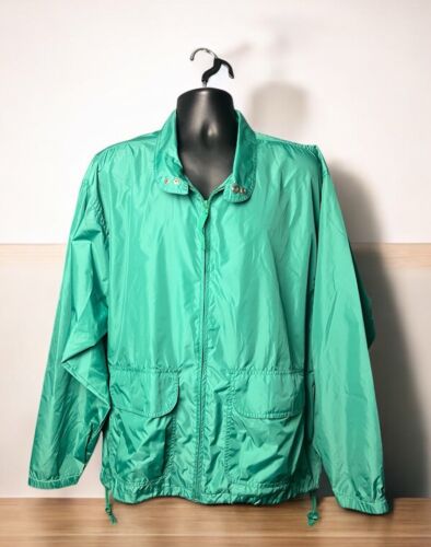 Vintage Mens Woolrich 100% Nylon Rain Jacket Large