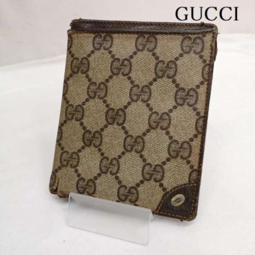 GUCCI Vintage Compact Wallet Bifold Wallet GG Sup… - image 1