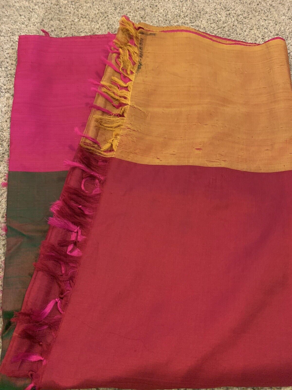 beautiful multi color pure kanchi silk saree with… - image 12