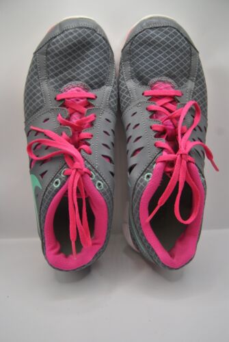 Size 10 - Nike Flex 2013 Run Grey Pink Turquoise