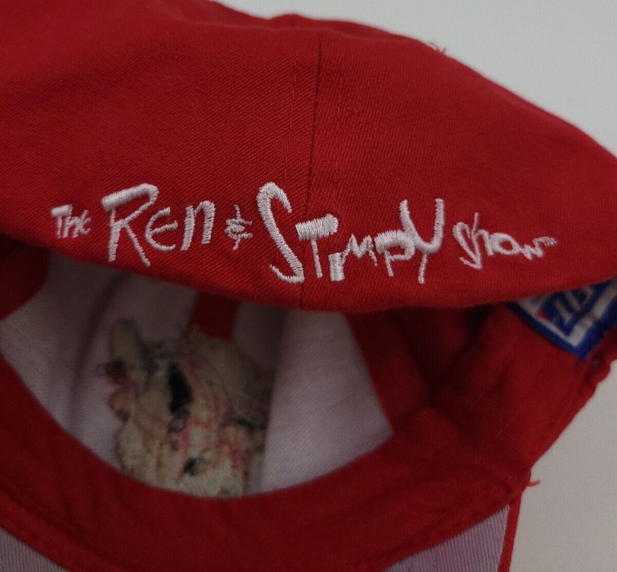 Vintage 90s Ren And Stimpy Embroidered Hat Fitted… - image 5