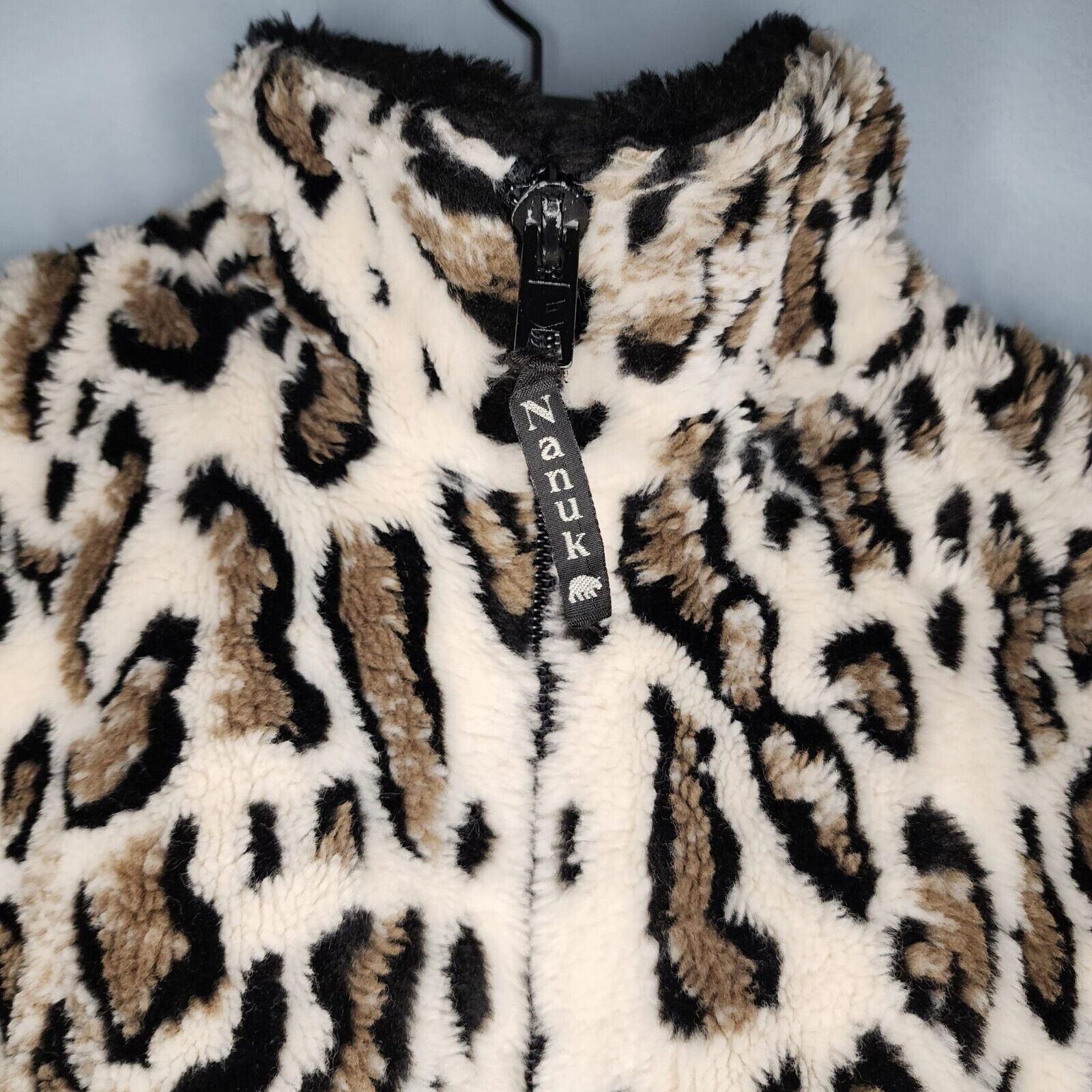 NANUK Vintage Women's Fleece Jacket Leopard Cheet… - image 5