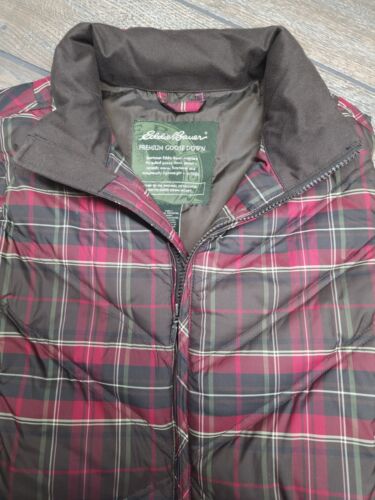 Eddie Bauer Jacket Womens Medium Red Tartan Plaid 