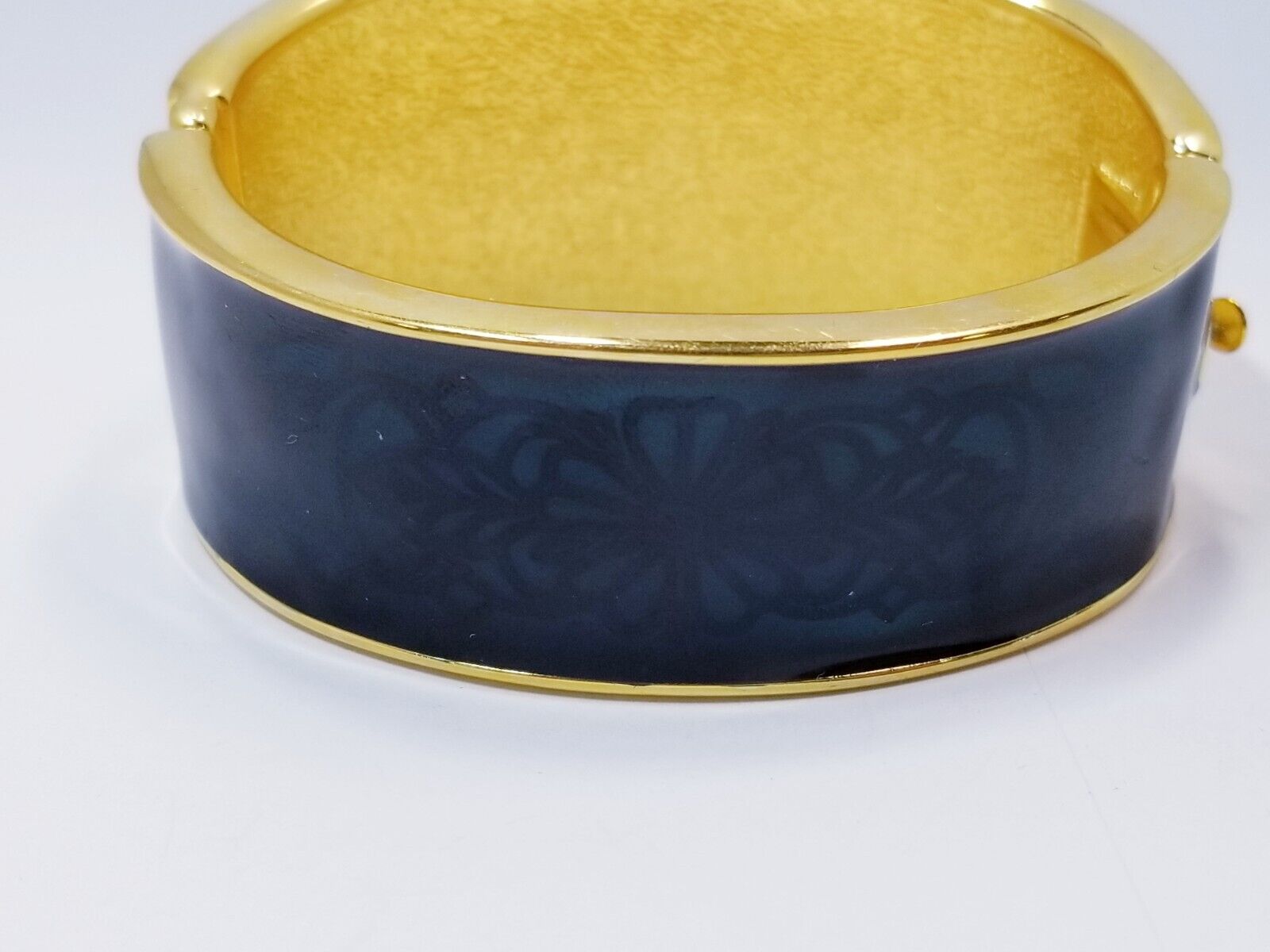 Joan Rivers Crystal & Blue Enamel Bangle Bracelet… - image 5