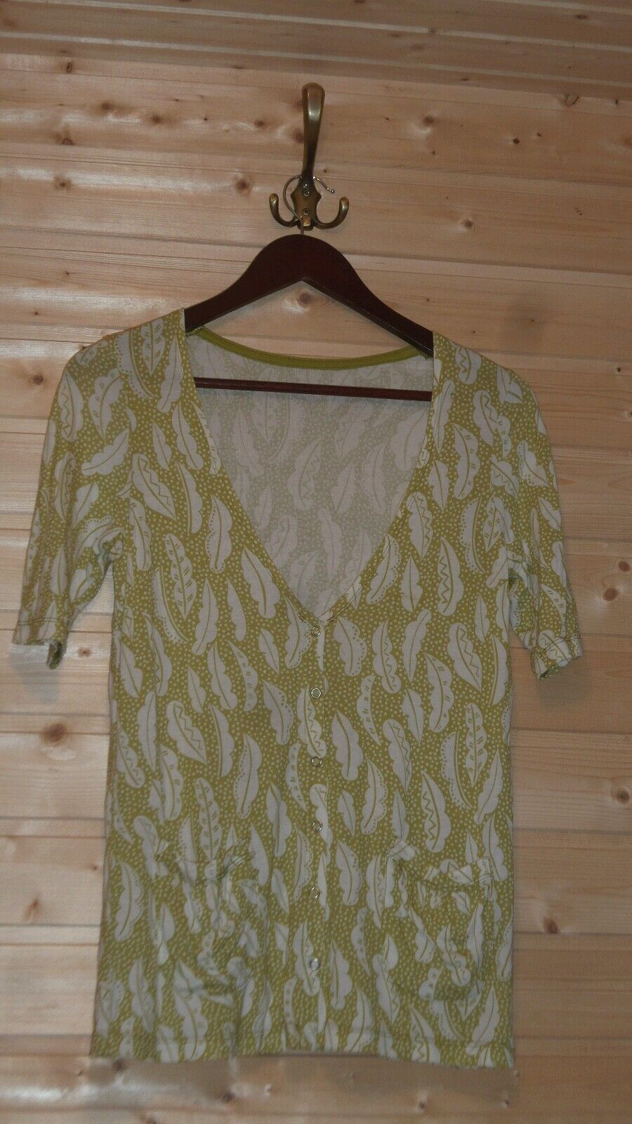 GUDRUN SJODEN LADIES SHORT SLEEVE SNAP UP BLOUSE … - image 2