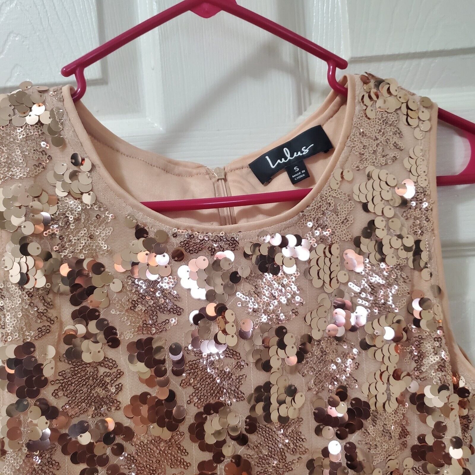 Lulus Cheers Rose Gold Sequin Sleeveless Bodycon … - image 4