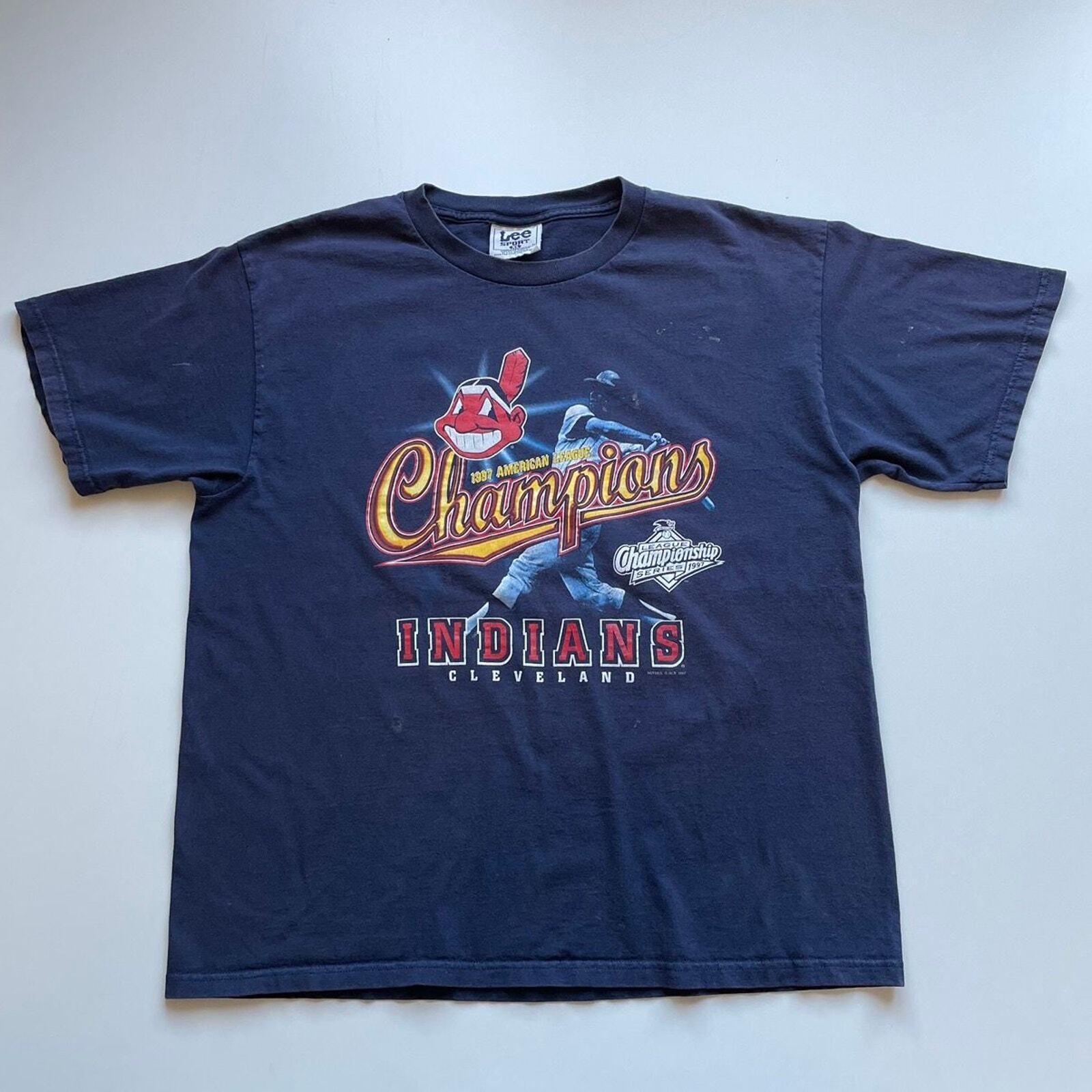 Vintage 90s 1997 Cleveland Indians MLB American L… - image 1