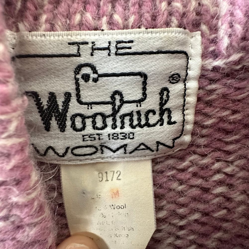 Vintage Woolrich Women's Medium Wool Pink Single … - image 4