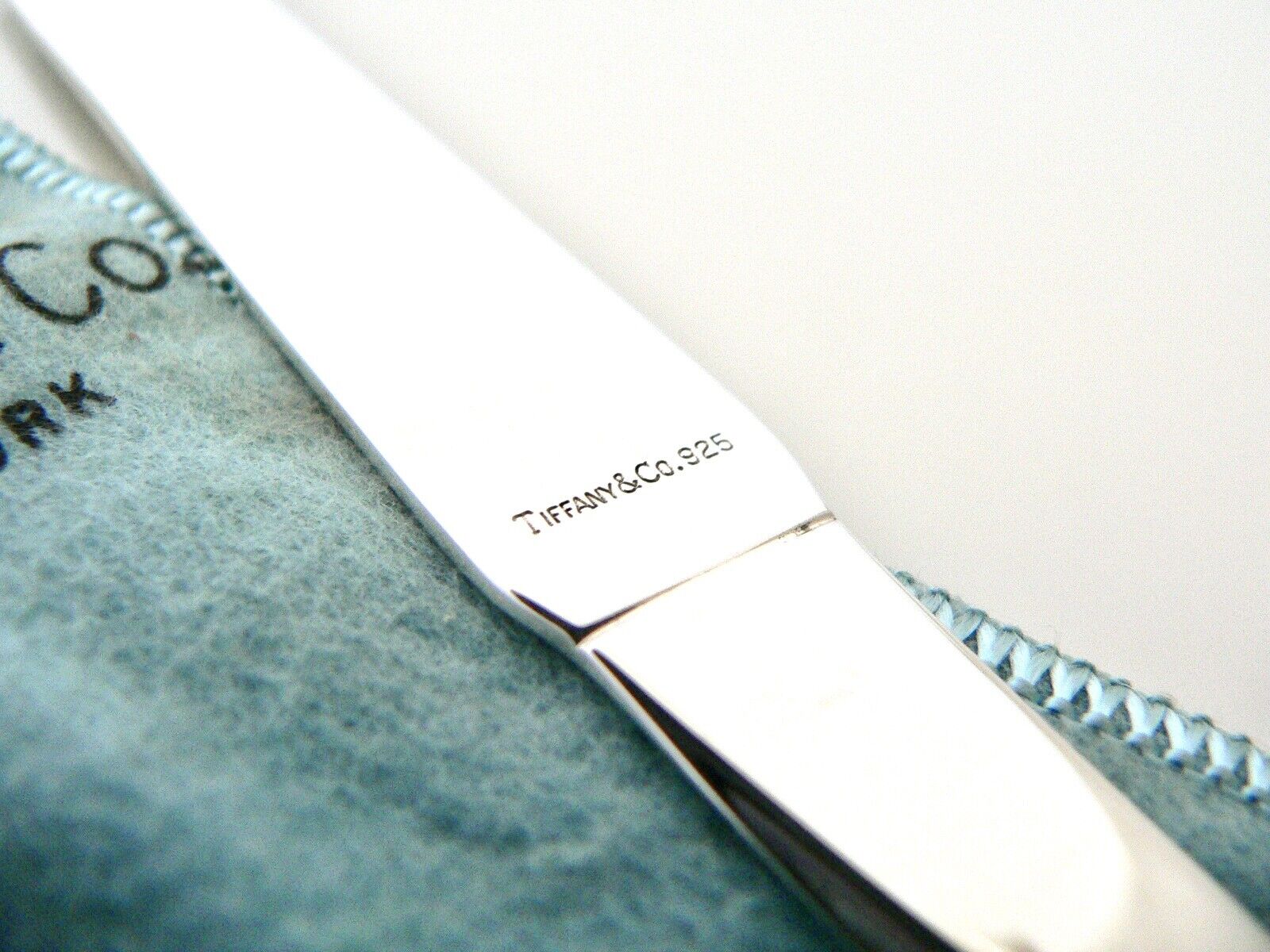 Tiffany & Co Letter Opener Knife Silver Gift Pouc… - image 3