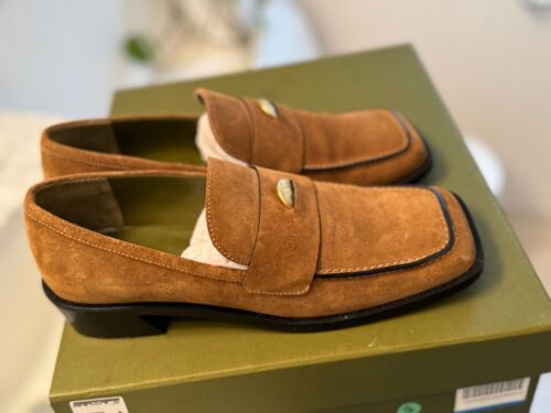 Maria Luca Camel  Suede Loafer 38.5 - image 1