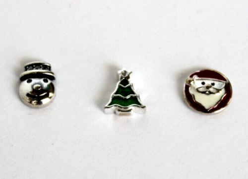 Pandora Christmas Santa Tree Snowman Petite Float… - image 1