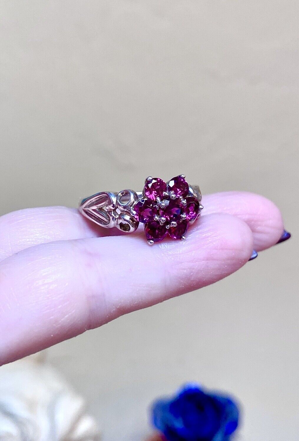 Lovely Designer Sterling Silver & Rhodolite Garne… - image 6