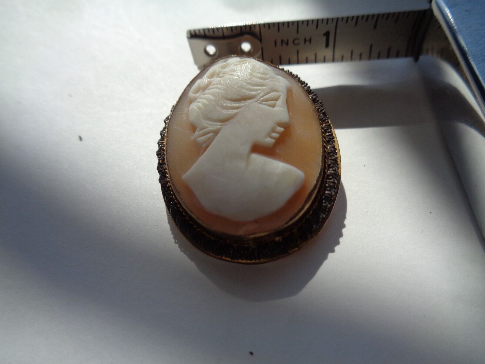 Estate! Antique Victorian Cameo Pendant/Brooch - image 2