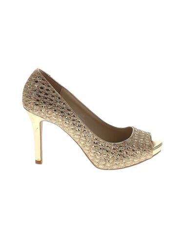 Audrey Brooke Women Gold Heels 6.5 - image 1