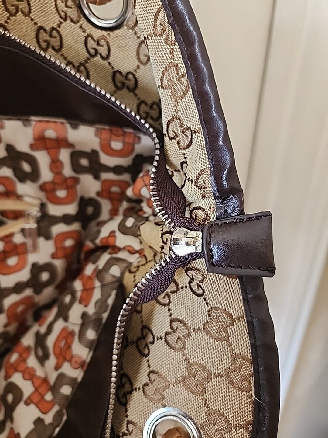 Gucci  Tote Bag GG Canvas Brown - image 6