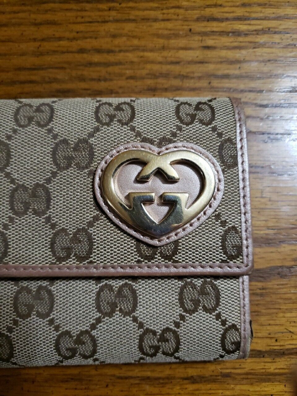 Gucci Wallet Monogram GG Beige Lovely Heart Long … - image 2