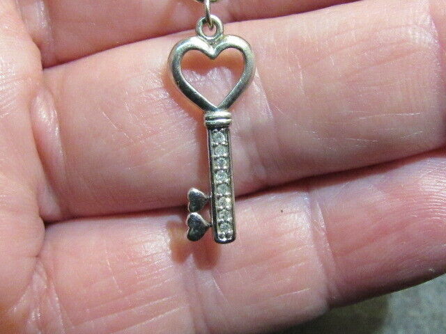 diamond key sterling silver - image 7