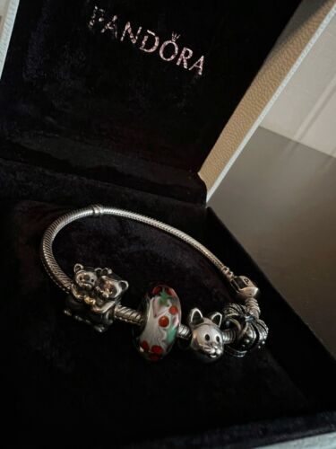 Pandora Moments Barrel Clasp Snake Chain Bracelet 