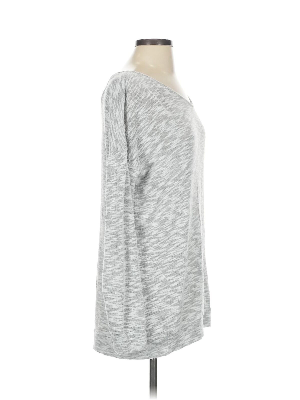 Cupio Women Gray Long Sleeve Top S - image 3