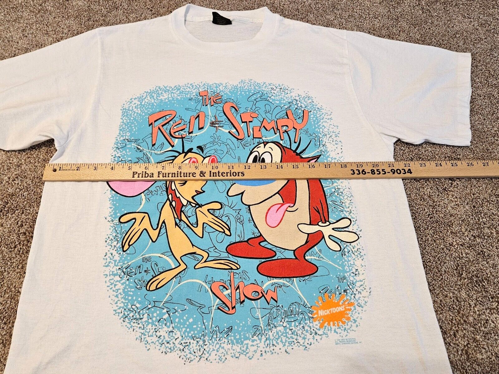 1991 The Ren And Stimpy Show Shirt - Nicktoons Ni… - image 9