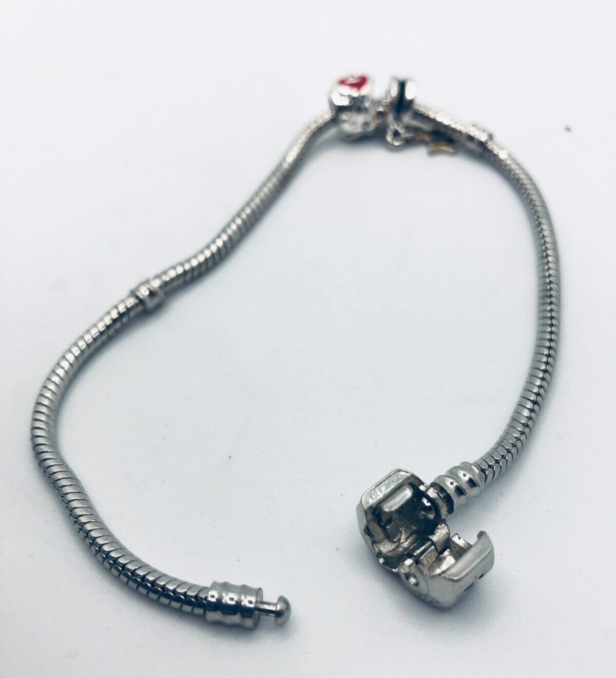 Authentic PANDORA Moments Snake Chain Bracelet w/… - image 9