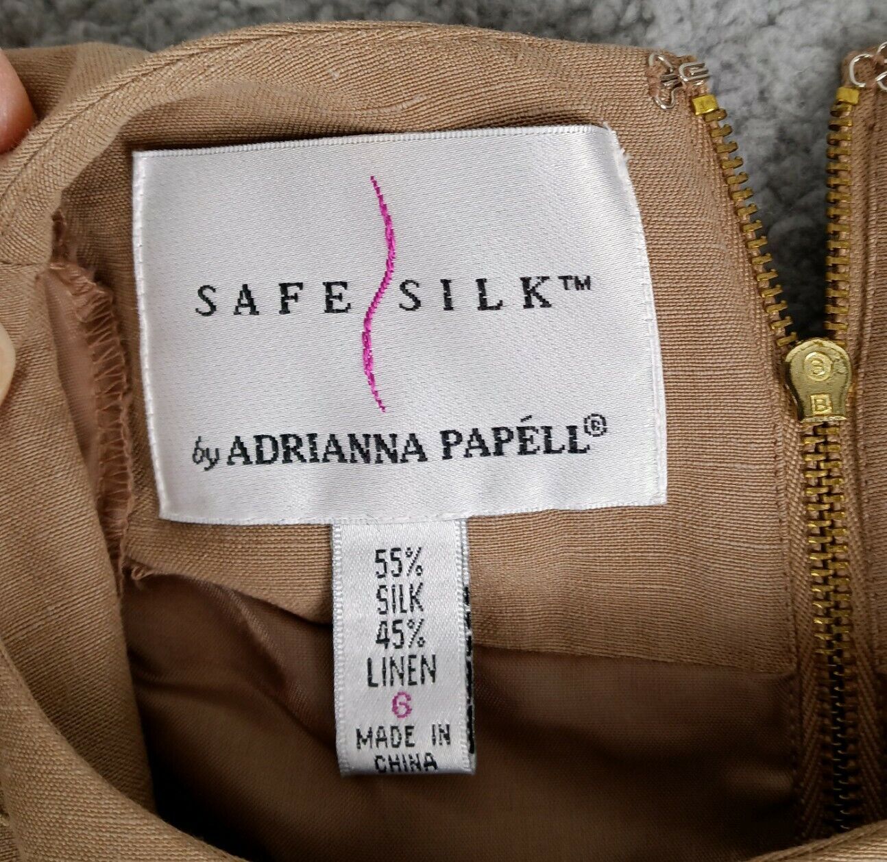 Safe Silk By Adrianna Papell Size 6 Blouse Skirt … - image 6