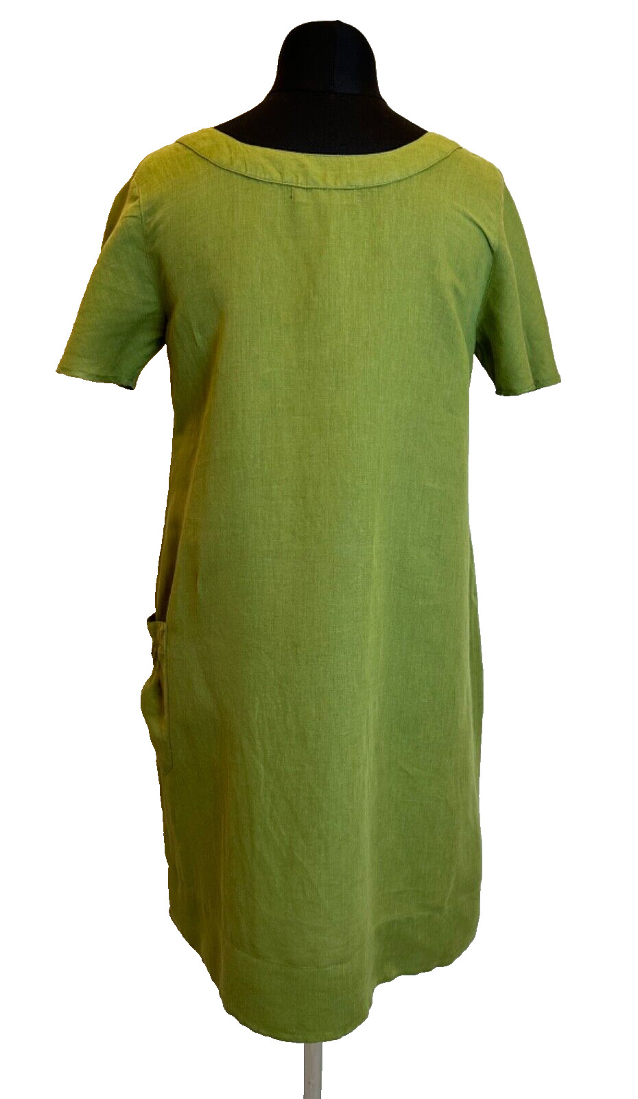 Gudrun Sjoden Size M Green Cotton Linen Lagenlook… - image 7