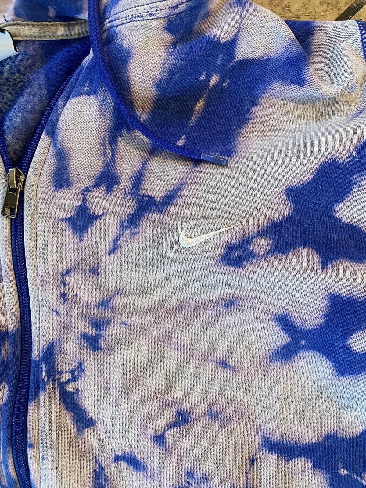 Vintage Y2k Nike Chest Swoosh Check Logo Tie Dye … - image 2