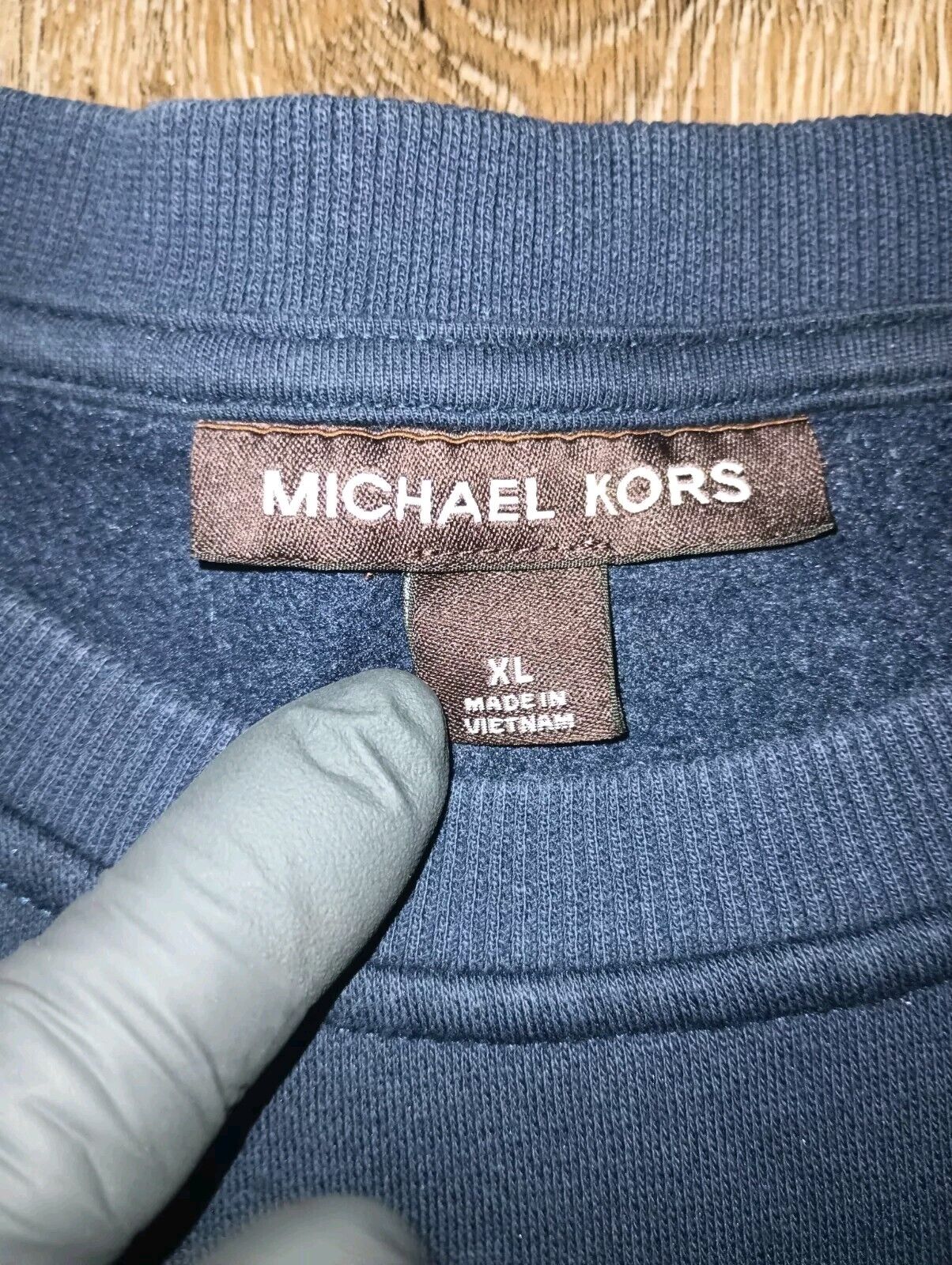 Michael Kors Logo Blue/White Cotton Blend Sweatsh… - image 10