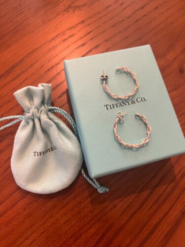 Tiffany and co infinity hoop earrings