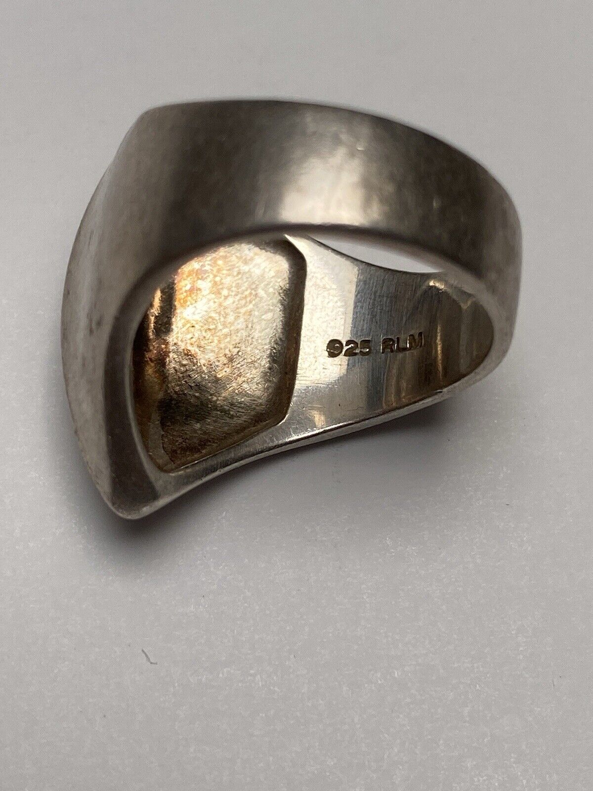 Vintage Modernist Sterling Silver Ring - image 4