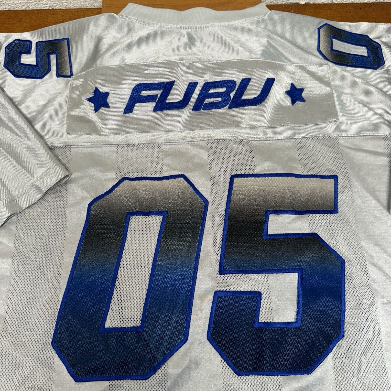 Vintage FUBU Jersey Mens 2XL Silver Sport 05 Foot… - image 13