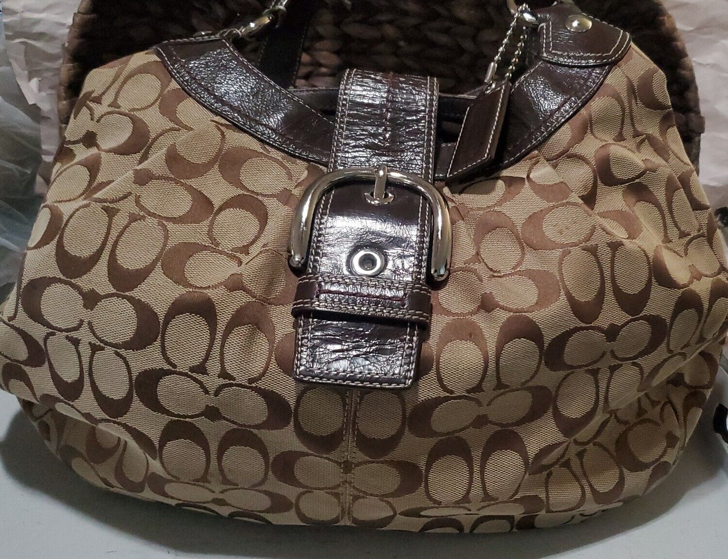 COACH SIGNATURE SOHO LYNN HOBO BAG LARGE. - image 1