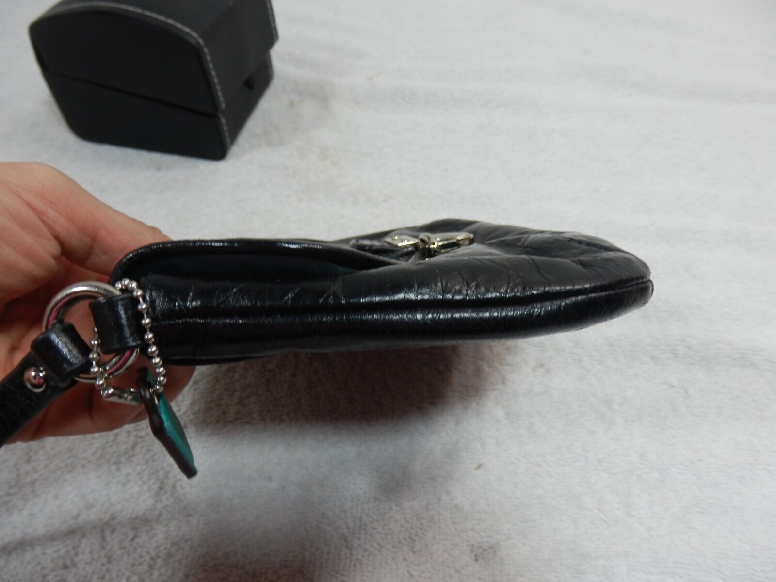 Coach black wristlet wallet - image 5