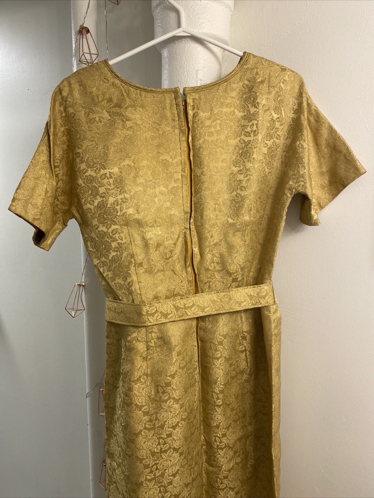 50’s Dress Gold Vintage Handmade Gold 1950’s Dres… - image 4