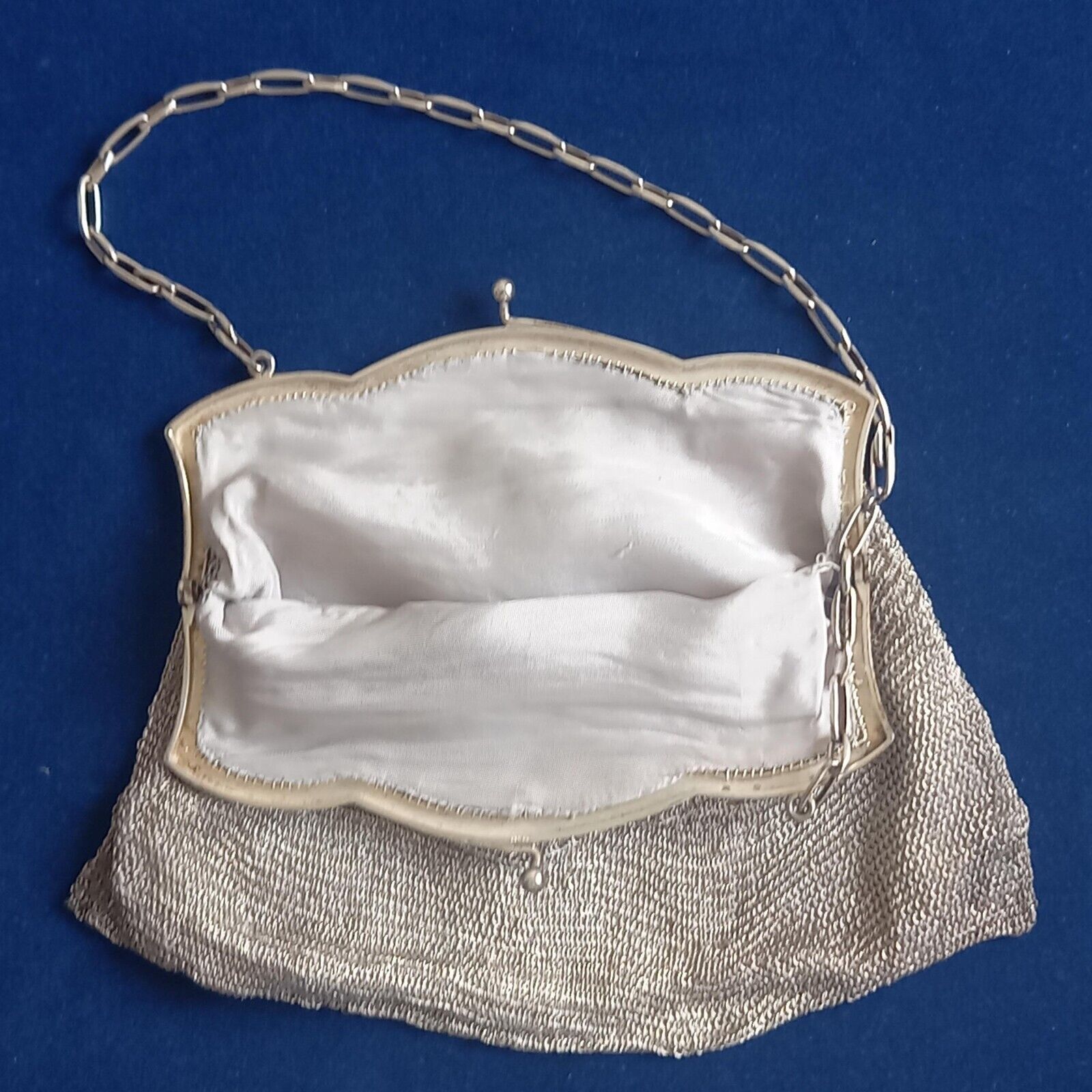 Antique german Silver .800 mesh purse hallmarked … - image 4